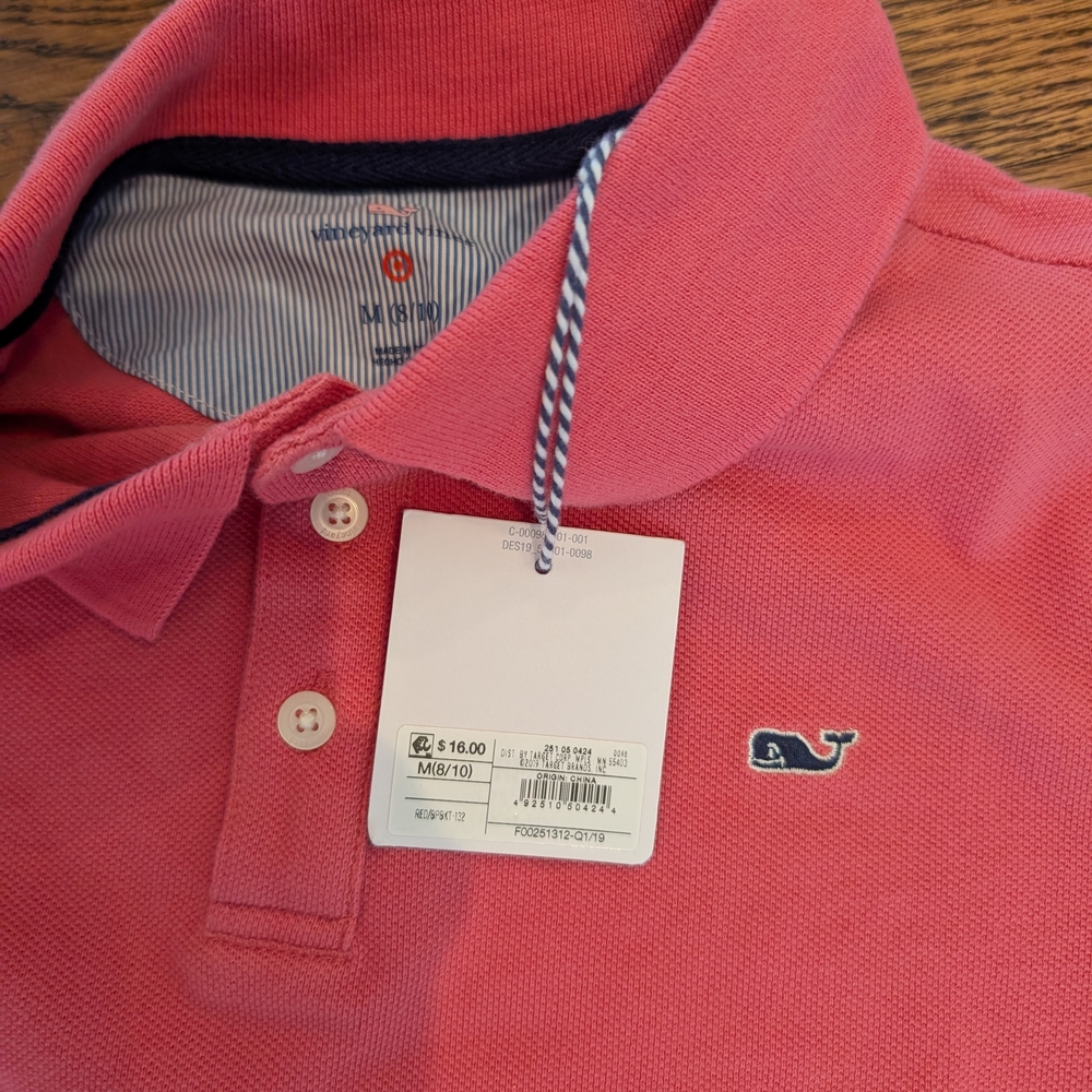 Vineyard Vines Pink Polo Shirt